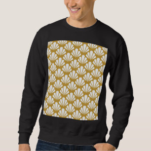 Art Deco, geometric floral seamless pattern. Sweatshirt