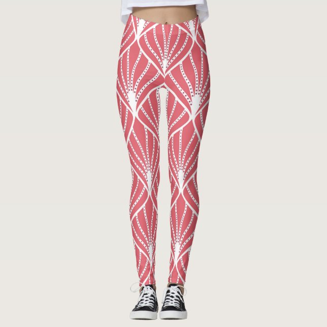 Art Deco, geometric seamless pattern. Leggings (Front)