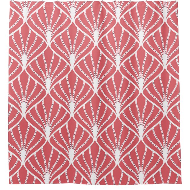 Art Deco, geometric seamless pattern. Shower Curtain (Front)