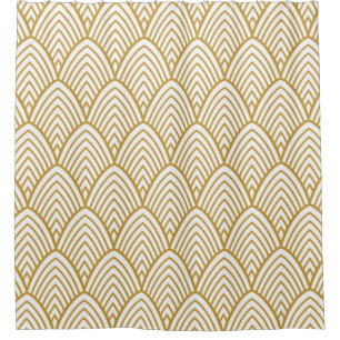 Art Deco geometric seamless pattern. Shower Curtain