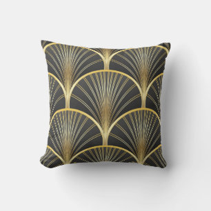 Art Deco Geometric Texture Illustration Cushion