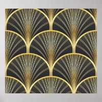 Art Deco Geometric Texture Illustration