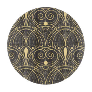 Art Deco Geometric Tiles Luxury. Cutting Board