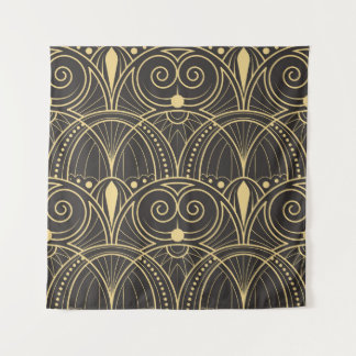 Art Deco Geometric Tiles Luxury. Tapestry