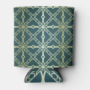 Art-deco, geometric vintage luxury can cooler