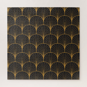 Art Deco, Geometric Vintage Pattern. Jigsaw Puzzle