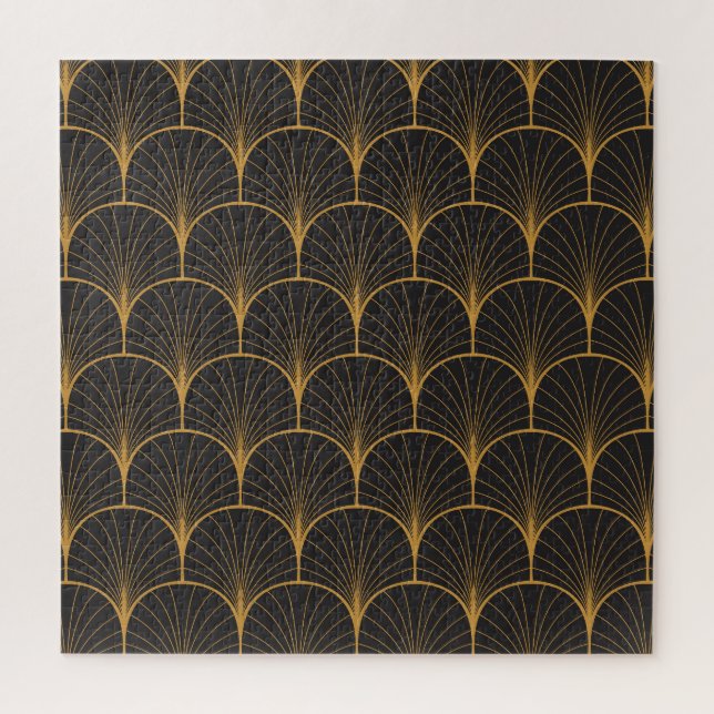 Art Deco, Geometric Vintage Pattern. Jigsaw Puzzle (Vertical)