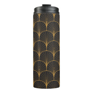 Art Deco, Geometric Vintage Pattern. Thermal Tumbler