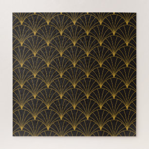 Art Deco geometric, vintage seamless pattern. Jigsaw Puzzle