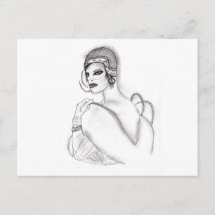 Art Deco Girl 2 Postcard