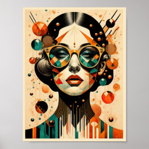 Art Deco Girl Poster