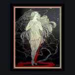 Art Deco "Girl & The Spider Web" 16 x 20 Poster<br><div class="desc">Unique,  and Beautiful,  Art Deco Print "Girl & The Spider Web" ca 1926</div>