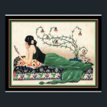 Art Deco "Girl With Mirror" Print -16x20<br><div class="desc">Roaring Twenties,  Art Deco,  Print by Chilton Longley "Girl With Mirror" -16x20</div>