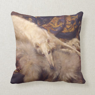Art Deco Glamour Borzoi Pillow