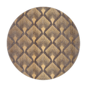 Art Deco Glamour: Golden Scales. Cutting Board