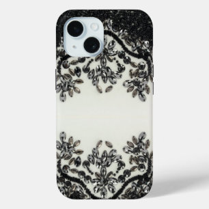  Art Deco Glamourous Vintage Fashion Black White F iPhone 15 Case