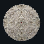 Art Deco Glamourous Vintage Fashion Grey Beige Dartboard<br><div class="desc">Art Deco Glamourous Vintage Fashion Grey Beige home decorations,  The rhinestone design details are simulated in the artwork. 
No actual rhinestones will be used in the making of this product.</div>