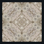 Art Deco Glamourous Vintage Fashion Grey Beige Poster<br><div class="desc">Art Deco Glamourous Vintage Fashion Grey Beige home decorations,  The rhinestone design details are simulated in the artwork. 
No actual rhinestones will be used in the making of this product.</div>