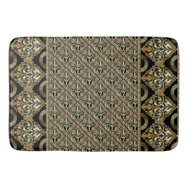 Art Deco Gold  Bath Mat (Front)