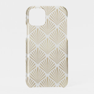 Art Deco Gold Elegant Fans Pattern Clear iPhone 11 Pro Case