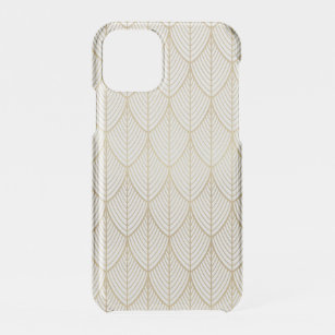 Art Deco Gold Elegant Scales Scallop Pattern Clear iPhone 11 Pro Case