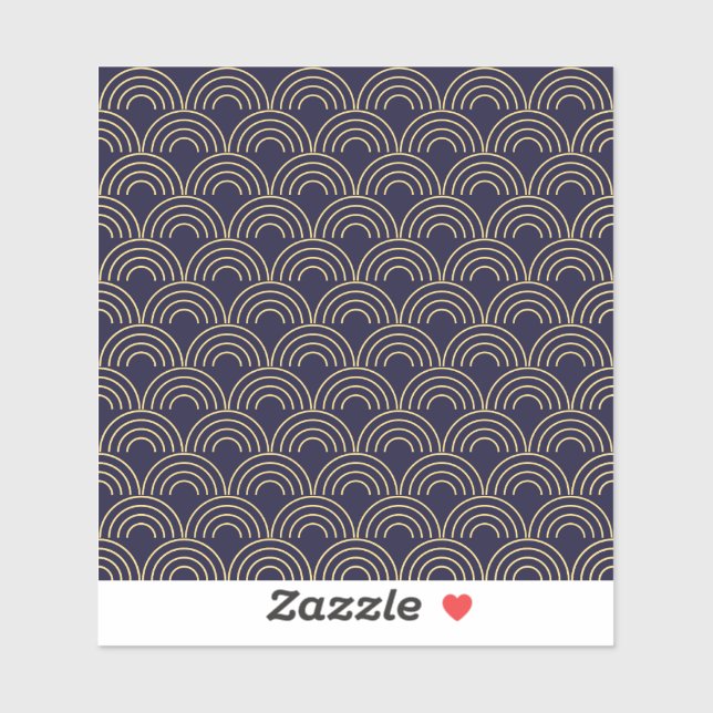 Art Deco Gold Fans Seamless Pattern (Sheet)