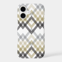 Art Deco Gold Grey Stylish Zig Zag Chevron Pattern