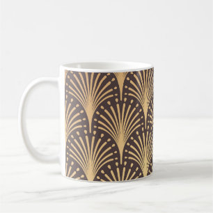 Art Deco Gold: Minimalistic Geometric Luxury Coffee Mug