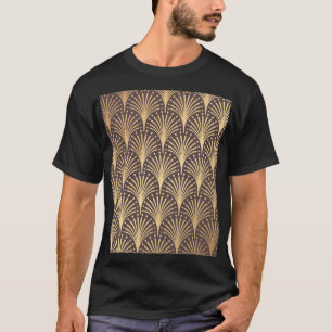 Art Deco Gold: Minimalistic Geometric Luxury T-Shirt