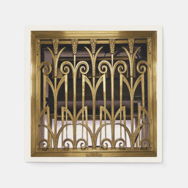 Art Deco Gold Napkin (Front)