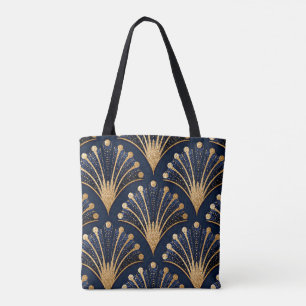 Art Deco Gold Pattern Tote Bag
