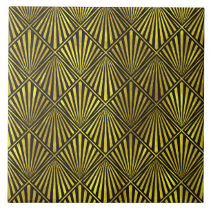 Art Deco Gold Tile