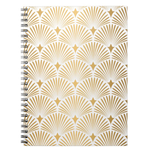 Art Deco: Gold-White Elegance. Notebook (Front)