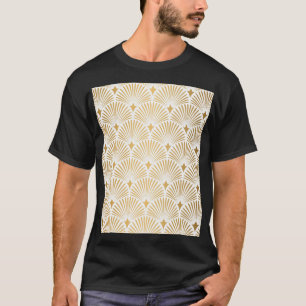 Art Deco: Gold-White Elegance. T-Shirt