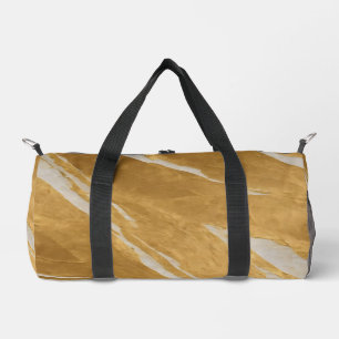 Art Deco Gold White Vintage Modern Collection Duffle Bag