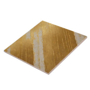 Art Deco Gold White Vintage Popular Collection Ceramic Tile