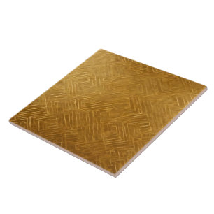 Art Deco Gold White Vintage Trendy Collection Ceramic Tile