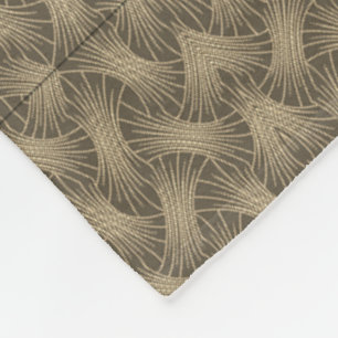 Art Deco Golden Fan Blanket