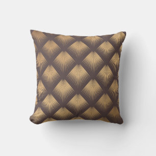 Art Deco Golden: Minimalistic Seamless Cushion