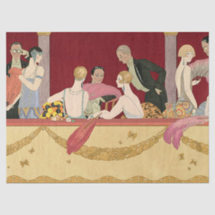 Art Deco Great Gatsby Flapper Art Artwork Tissue Paper
