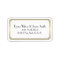 Art Deco Great Gatsby Gold White Address Labels