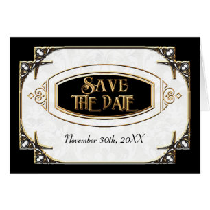 Art Deco Great Gatsby Style Typography n Lace Gold