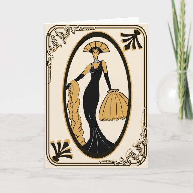 Art Deco greeting card (Front)