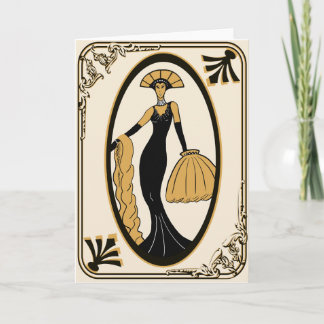 Art Deco greeting card