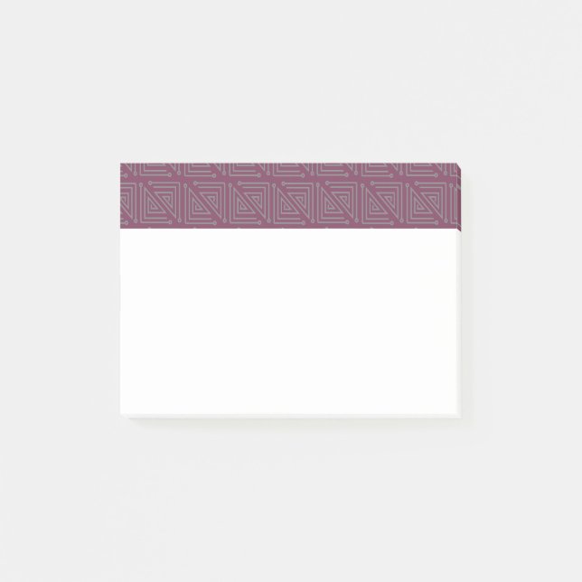 Art Deco Grey Mazes Post-it Notes (Front)