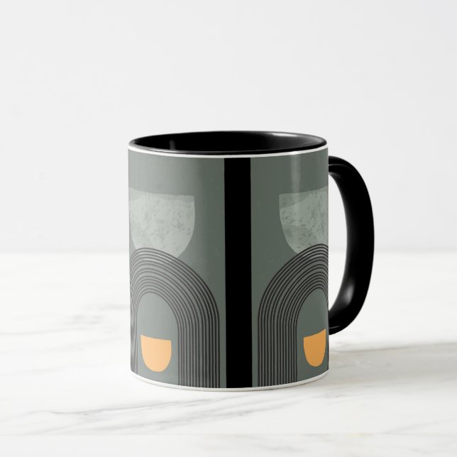 ART DECO GREY STYLING MUG (Front Right)