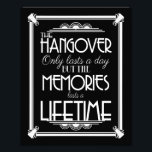 Art deco hangover party sign wedding sign, navy<br><div class="desc">wedding sign</div>