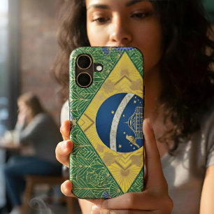 Art Deco Heritage Flag   Brazil 1920s iPhone Case