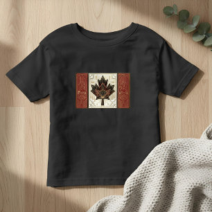 Art Deco Heritage Flag Canada 1920s Toddler T-Shirt