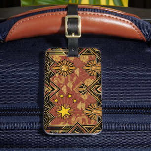 Art Deco Heritage Flag China Vintage Luggage Tag